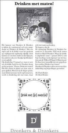 Column - "Drink met Maten!"