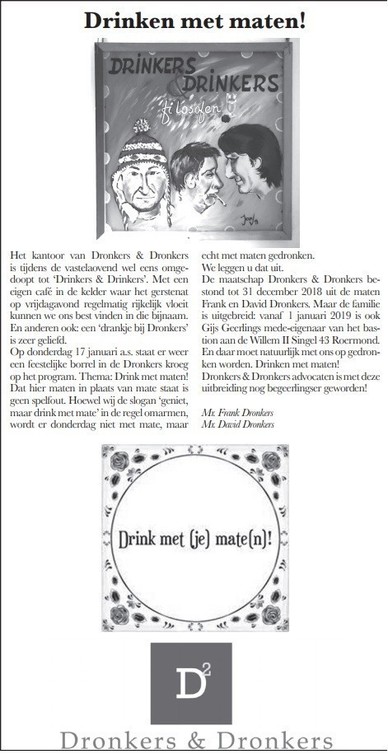 Column - Drink met Maten!