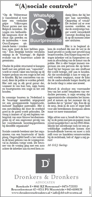 Column - (A)sociale controle