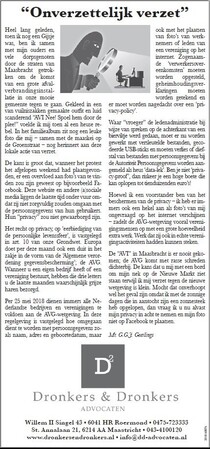 Column - "Onverzettelijk verzet"