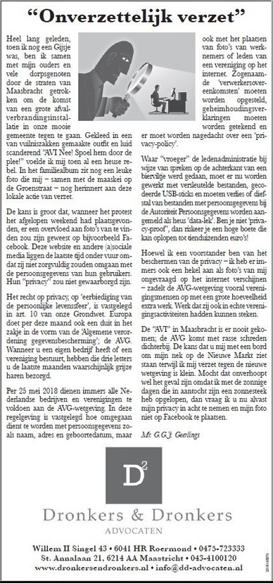 Column - Onverzettelijk verzet